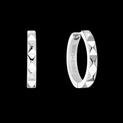 Hoop earrings Spikes 23 silver