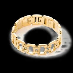Jewellery bracelet stainless steel gold