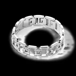 Jewellery bracelet stainless steel silver