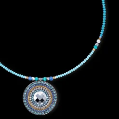 Necklace amulet Ocean Vibes turquoise gold