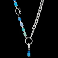 Necklace Cube Fusion Charm Silver-Ocean