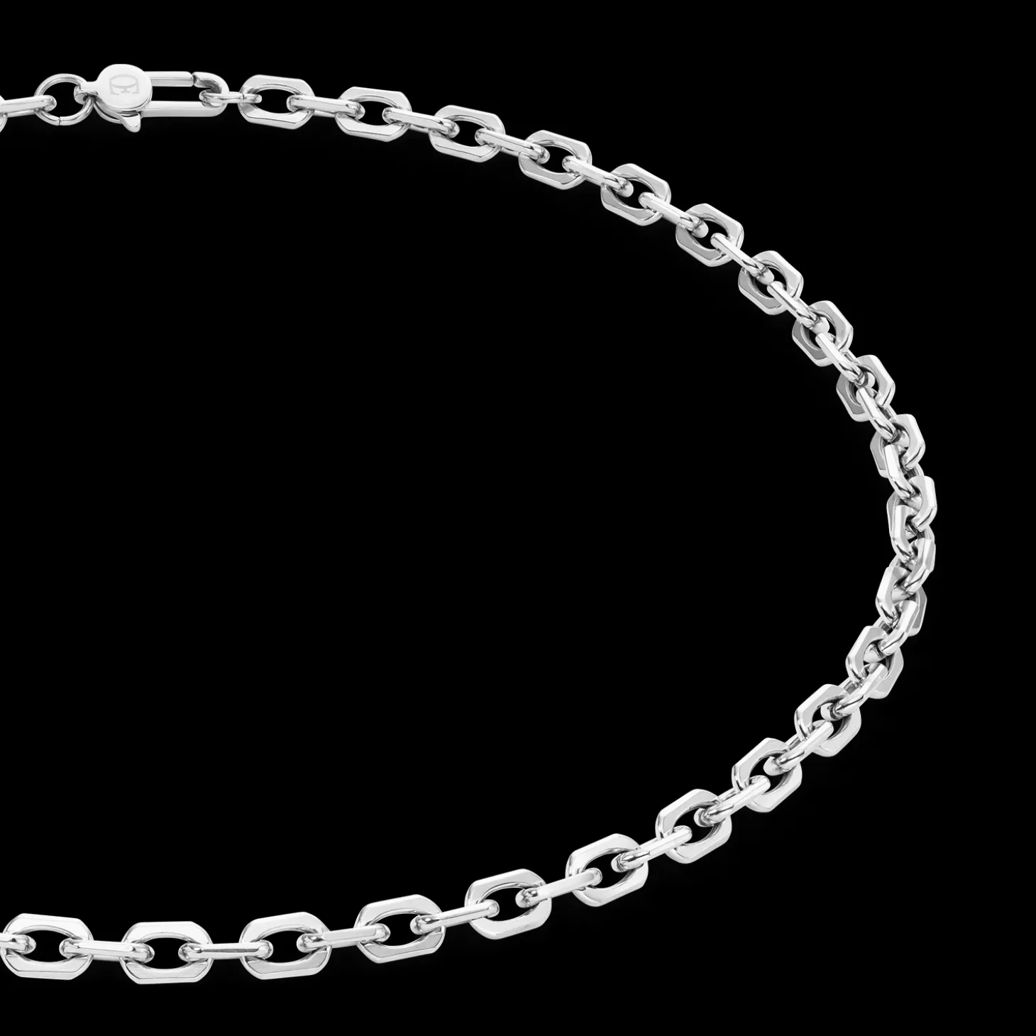 Necklace link chain silver