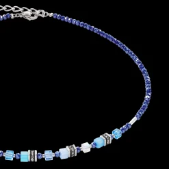 Necklace Mini Cubes blue