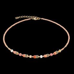 Necklace Mini Cubes orange