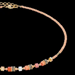Necklace Mini Cubes orange