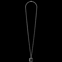 Necklace OE Amulet Square Onyx silver-black