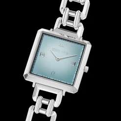Watch Iconic Cube Ocean Cyan Statement silver