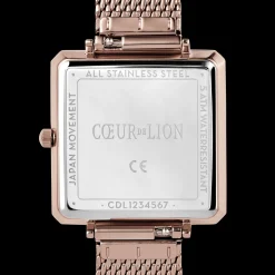 Watch Iconic Square Brilliant White Stainless Steel Champagne