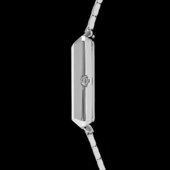 Watch Iconic Square Elegant Monochrome Silver Stainless Steel