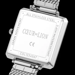 Watch Iconic Square Graphite Sunray Milanese Stainless Steel