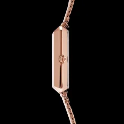 Watch Iconic Square Mocha Sunray Milanese Stainless Steel Rose Gold