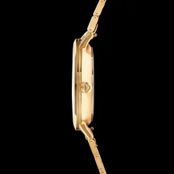Watch Round Gold Sunray Monochrome Stainless Steel Gold