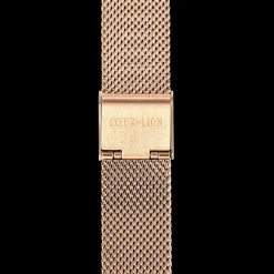 Watch Round Mocha Matt Milanese Stainless Steel Rose Gold