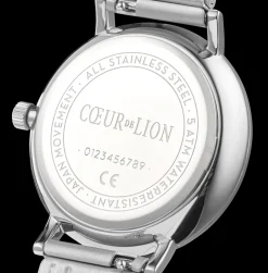 Watch Round Mother-of-Pearl Milanaise Stainless Steel Silver