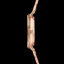 Watch Round Rose Gold Matt Monochrome Stainless Steel Rose Gold